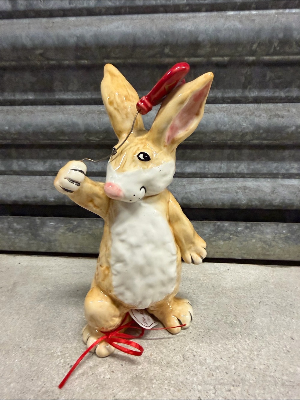 Blue sky Bunny Figurine decor new